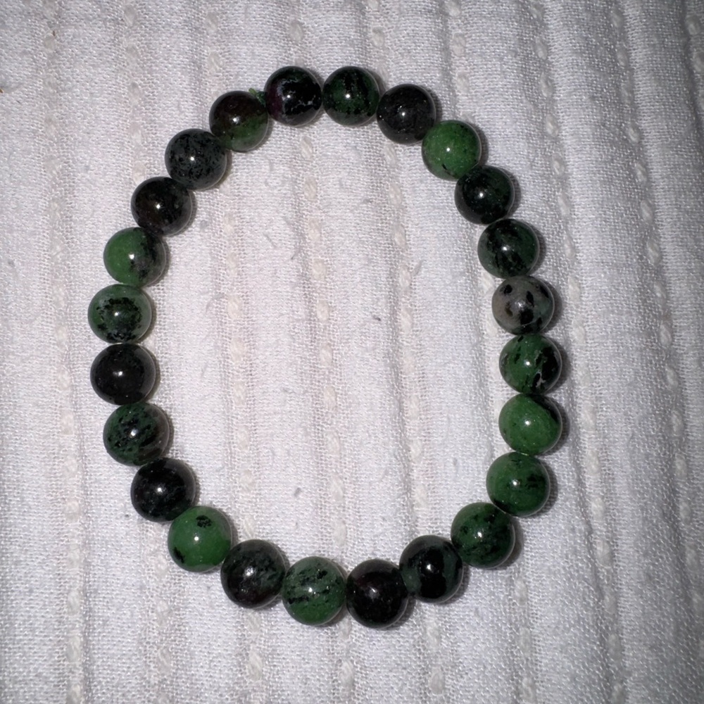 Ruby Zoisite Crystal Bracelet